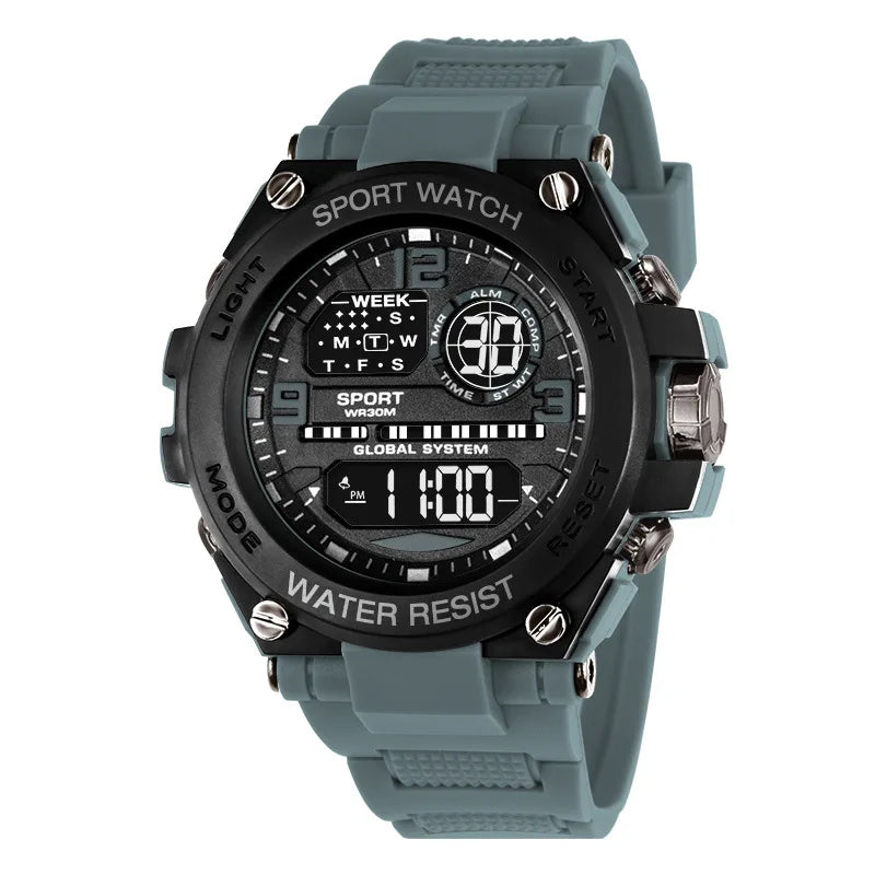 Top Luxury Electronic Watch for Man Outdoor Sport Watch Stopwatch Waterproof Calendar Digital Clock 24355 Good Vibrations