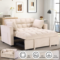 EBELLO 3-In-1 Multifunctional Modern Sofa Bed Comfortable Double Sofa With Pillows Good Vibrations