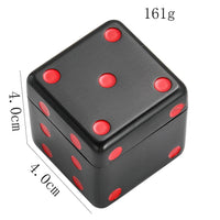 Metal Dice Herb Grinder 3-Layer Spice Mill Crusher Pepper Herbal Cutting Smoking Accessories Creative Gadgets for Outdoor Use Good Vibrations Adult Super Store