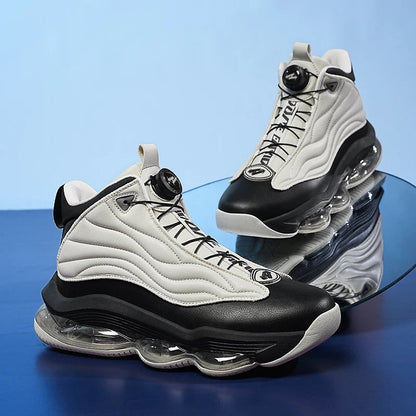 Men's Basketball Shoes Breathable Cushioning Non-Slip Wearable Runing Shoes Gym Training Athletic Basketball Sneakers for Women Good Vibrations