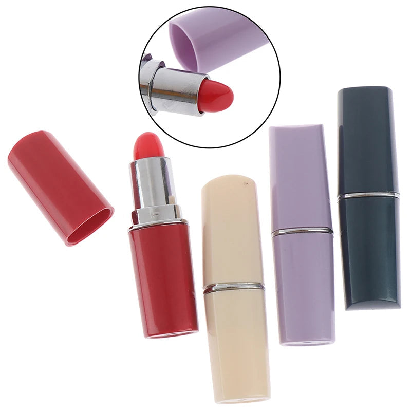 1pc Lipstick Secret Stash Safe Diversion Conceal Hidden Compartment Fake Pill Box Random Color Medicine Container Organizer Good Vibrations