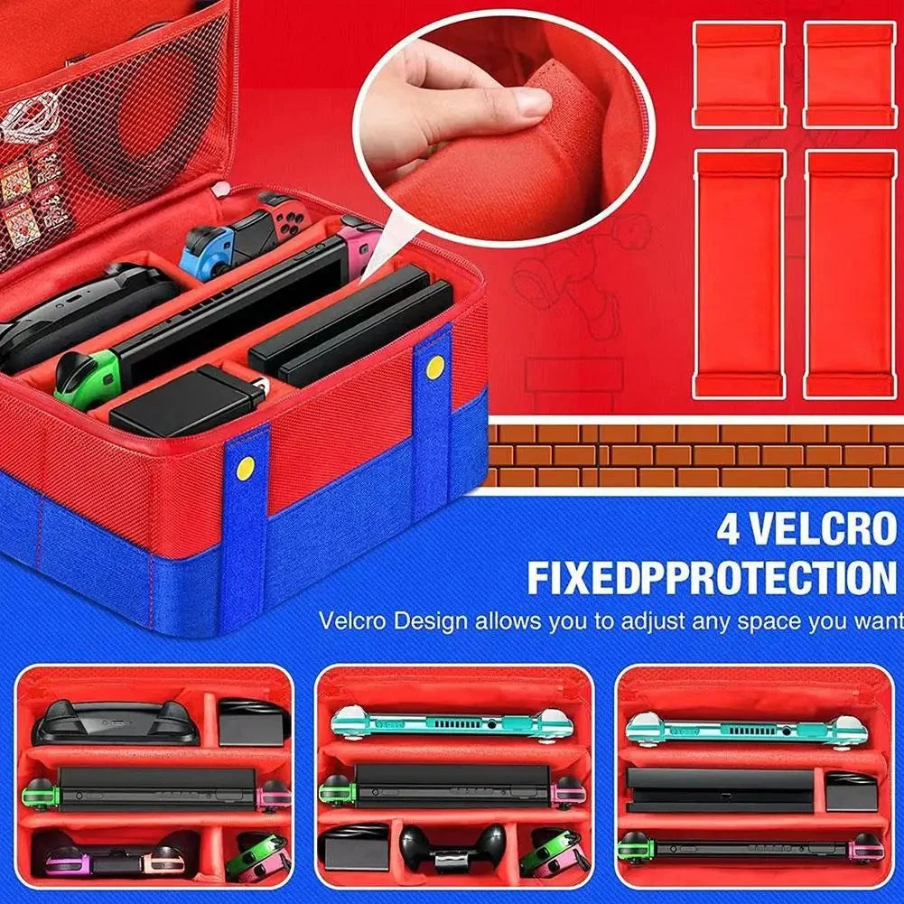 For Switch 2 Large Capacity Storage Bag Waterproof Shockproof Dustproof Portable Game Style Game Console Handbag For Switch2 Good Vibrations