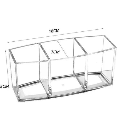 Transparent lipstick Cosmetic Makeup Acrylic Makeup Brush Tool Storage Box Case Make-up Brush Holder Table Organizer Makeup Tool Good Vibrations