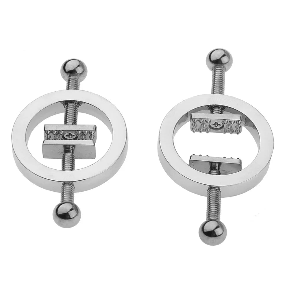 Funny Nipple Rings Stainless Steel Clip on Nipple Rings Shield Rings Barbell Ring Bar Nipple Rings Body No Piercing Jewelry Good Vibrations