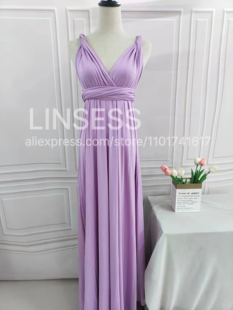 Multiway Maxi Dress Bridesmaid Dress Infinity Cocktail Dress Floor Length Bridesmaid Dress Maxi Dress for Bridesmaid Gifts Good Vibrations