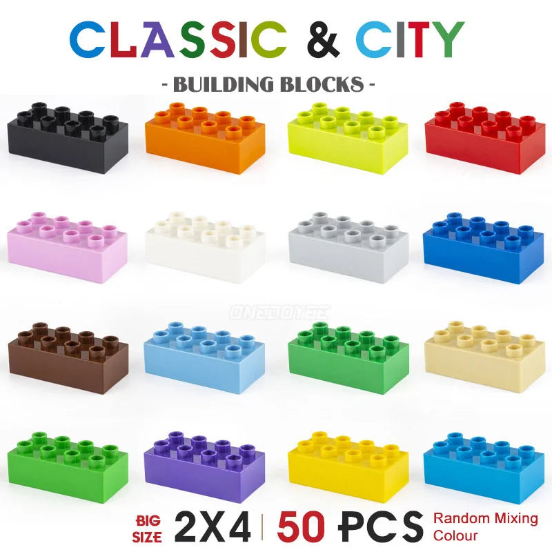 NEW Big Building Blocks For Toddlers Baby Large Classic Building Bricks Set Toys Kids Christmas Gift Compatible With Major Brand Good Vibrations