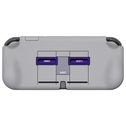 PlayVital ZealProtect Ergonomic Protective Case for NS Switch Lite W/Screen Protector & Thumb Grips - Classics SNES Style Good Vibrations