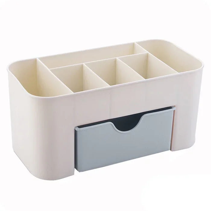 Double Layer Plastic Makeup Organizers Storage Box Cosmetic Drawers Jewelry Display Box Desktop Make Up Container Boxe Organizer Good Vibrations