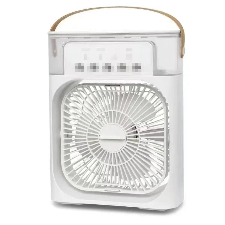 NEW Portable Humidifier Fan Air Conditioners USB Electric Fan LED Night Light Water Mist Fun 3 In 1 Air Cooler Humidifie ForHome Good Vibrations