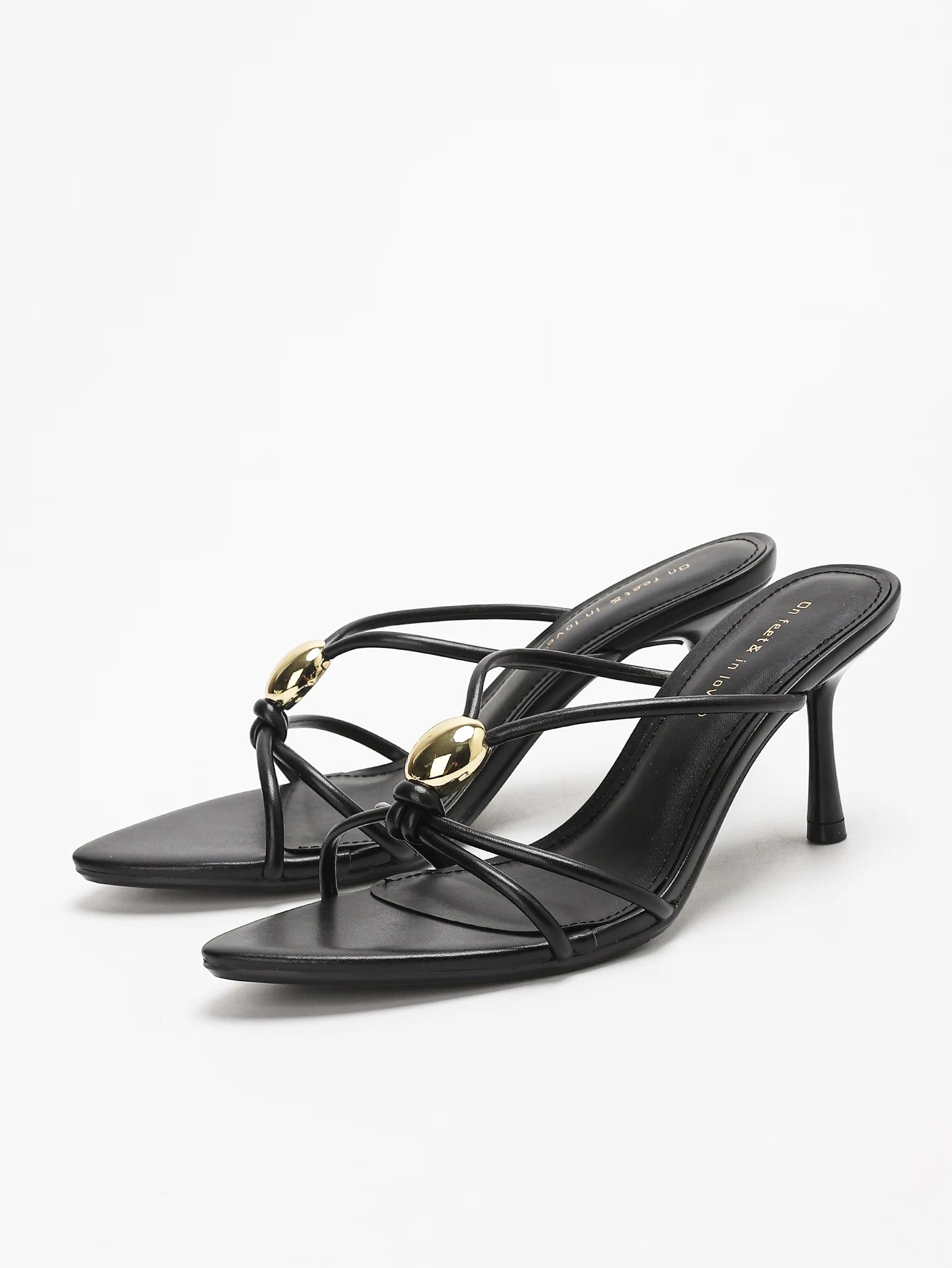 Women's fashionable, elegant, comfortable, simple and versatile high heels, peep-toe breathable slip-on stilettos. Good Vibrations