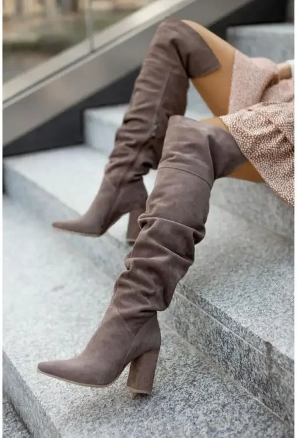 Women's Boots Autumn Winter Footwear Boots-Women Pointe Shoes Luxury Designer Sexy Thigh High Heels High Sexy 2024 Large Size P Good Vibrations