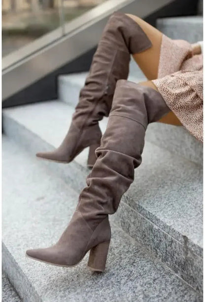 Women's Boots Autumn Winter Footwear Boots-Women Pointe Shoes Luxury Designer Sexy Thigh High Heels High Sexy 2024 Large Size P Good Vibrations