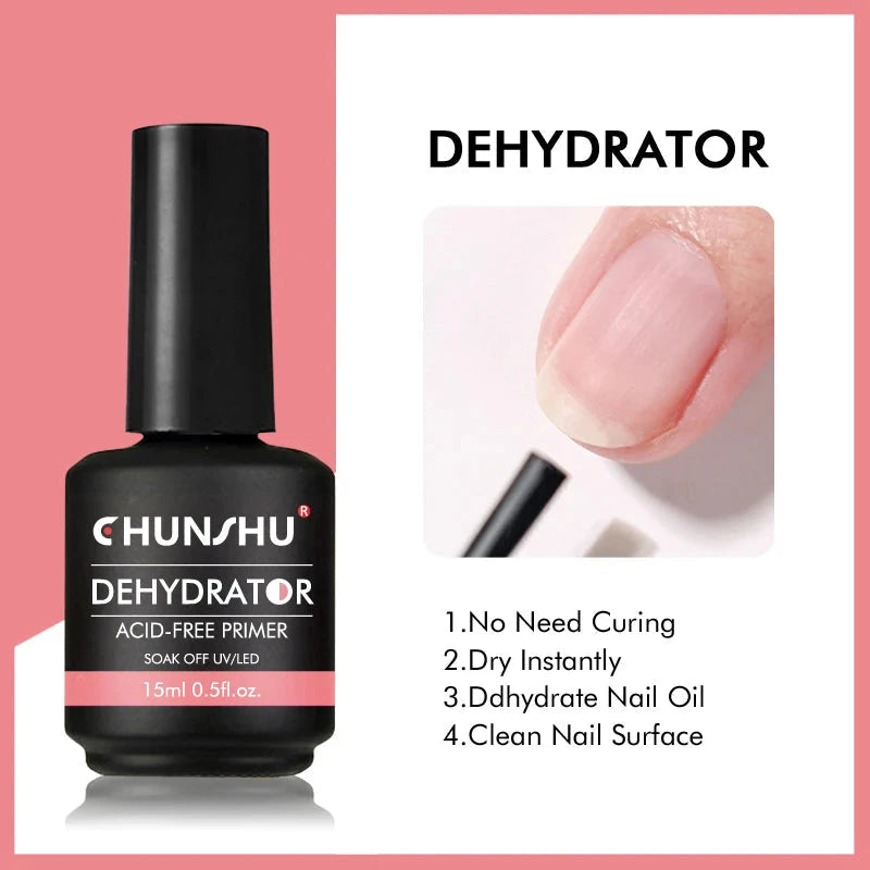CHUNSHU 6 IN 1 Extension UV Gel Polish In A bottle Builder Nail Gel Rubber Base Coat Semi Permanent Nails Art Self-leveling 15ML Good Vibrations