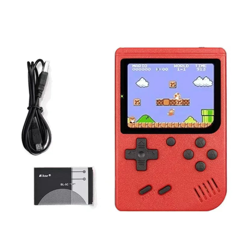 Retro Classic Handheld Game Console 400 Games Rechargeable Portable Mini Game Player Support TV Connection Kids Birthday Gift Good Vibrations