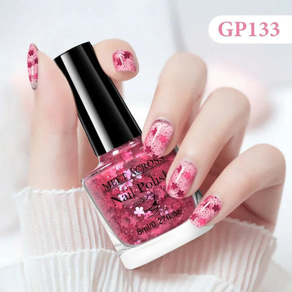 8ml Water-Based Nail Polish 48 Colors Long Lasting Quick Drying No Need of Lamp to Cure Nail Supplies Vernis for Nails Manicure Good Vibrations