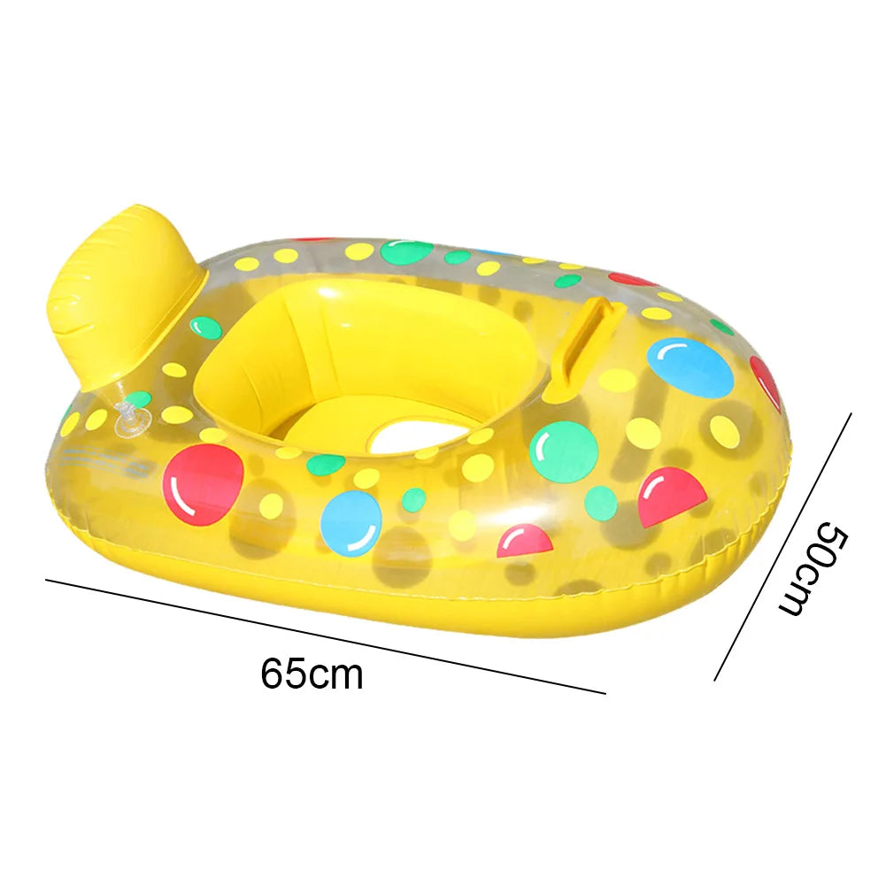 Inflatable Swimming Rings Baby Water Play Games Seat Float Boat Child Swim Circle Fun Pool Bathtub Beach Party Summer Water Toy Good Vibrations