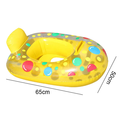 Inflatable Swimming Rings Baby Water Play Games Seat Float Boat Child Swim Circle Fun Pool Bathtub Beach Party Summer Water Toy Good Vibrations