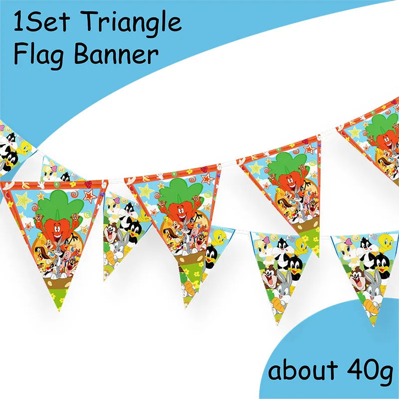 Disney Theme Birthday Party banner Decorations Paper Cup Plate Straw Baby Shower Kids Birthday Party Supplies Good Vibrations