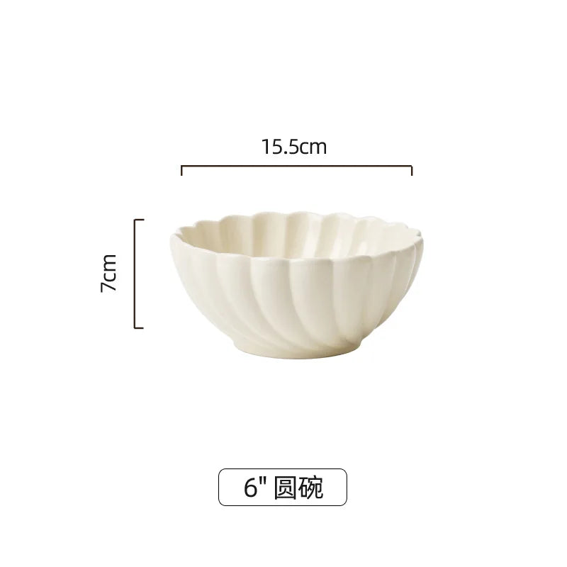 Early Spring Simple Dish Set Home Ins Wind Ceramic Tableware Light Luxury Modern Good Vibrations