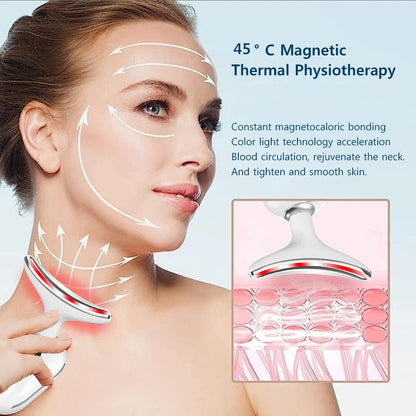 Facial Massager EMS Facial Microcurrent Neck Face Lifting Massager Red Light Therapy Anti-aging Massager Skin Tightening Device Good Vibrations