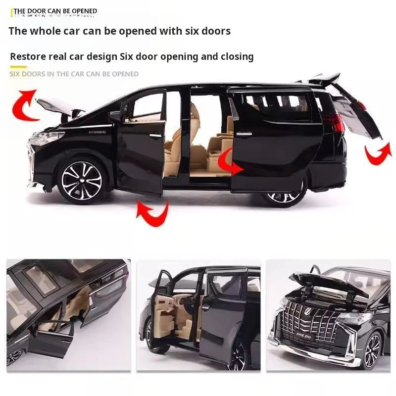 1:32 Children's Inertia Pull-back Car Toy with Lighting Sound Simulation Commercial Car Model Boy Gift Toy Car Kids Holiday Gift Good Vibrations