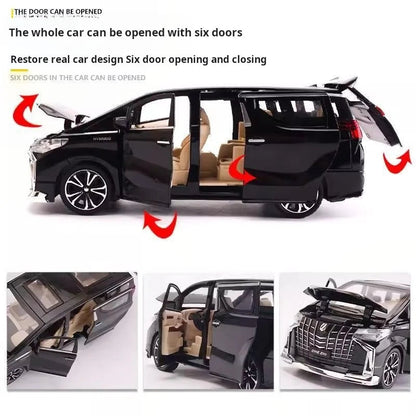 1:32 Children's Inertia Pull-back Car Toy with Lighting Sound Simulation Commercial Car Model Boy Gift Toy Car Kids Holiday Gift Good Vibrations