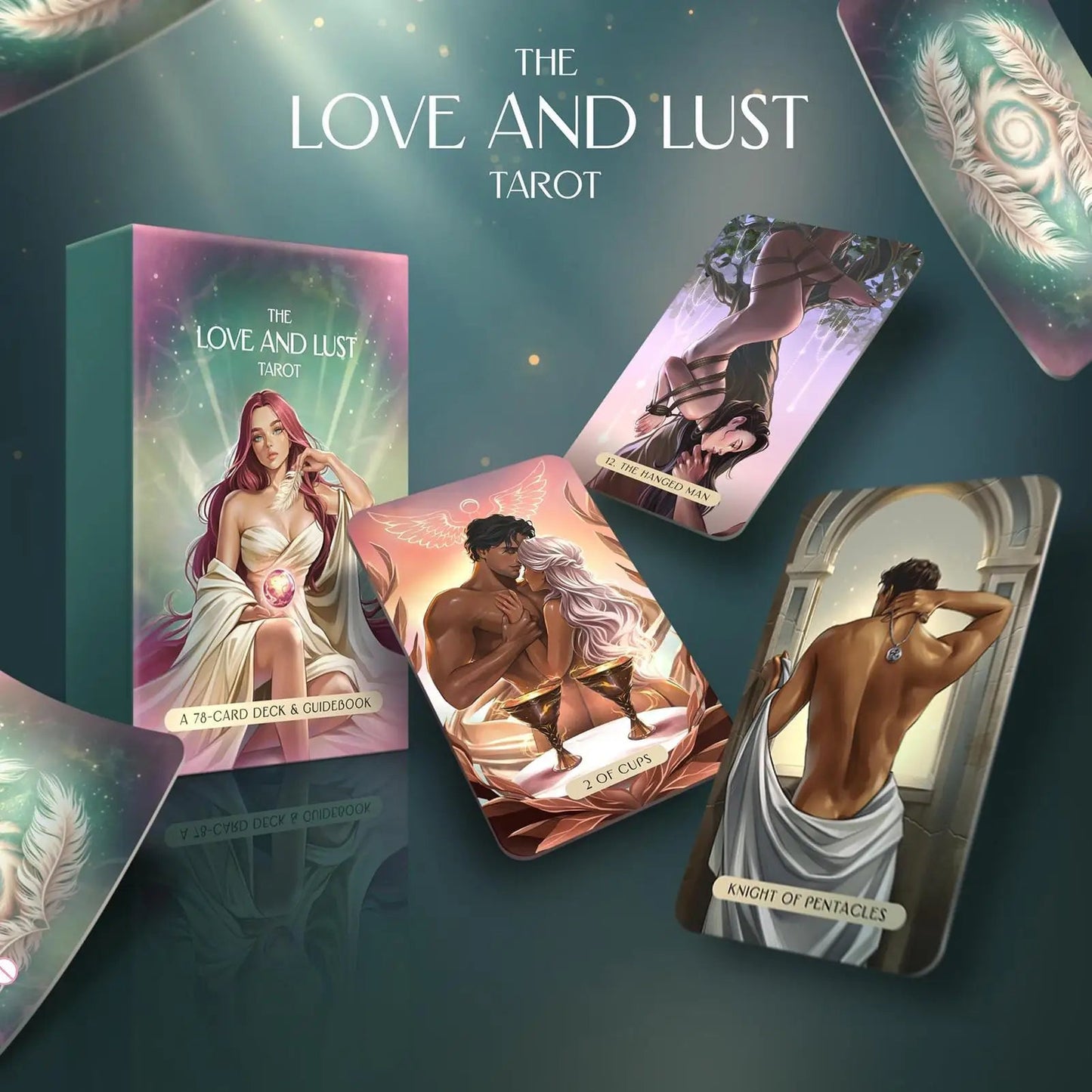 Tarot Cards Deck 78 Pieces Oracle Fortune Telling Game Tarot Decks for Expert Friends Home Party Gathering Learning Training Good Vibrations