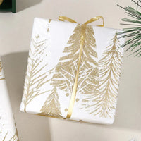 1roll Gift Wrapping Paper Christmas Gift Wrapping Paper ChristmasTree Pattern Handmade Paper Flower Bouquet Packaging Paper Good Vibrations