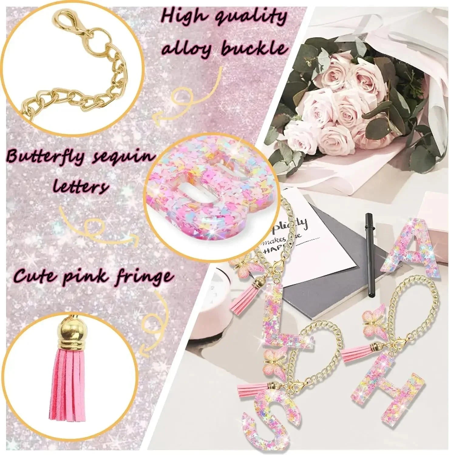 8PCS Cup Accessories Set for Stanley Cup 30 40oz Tumbler Straw Topper Cover Cap Boot,Spill Proof Stopper Charm Initials Sticker Good Vibrations