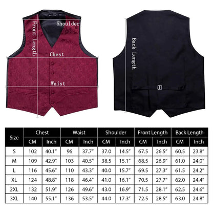 Men's Classic Solid Color Suit Vest and Necktie Matching Set | Wedding Groom & Groomsmen Attire Good Vibrations