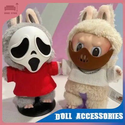 Halloween Doll Clotheclothes Ghost Scary Mask Decoration Gift DIY Creative Clothing Plush Doll Accessories Halloween Costume Good Vibrations