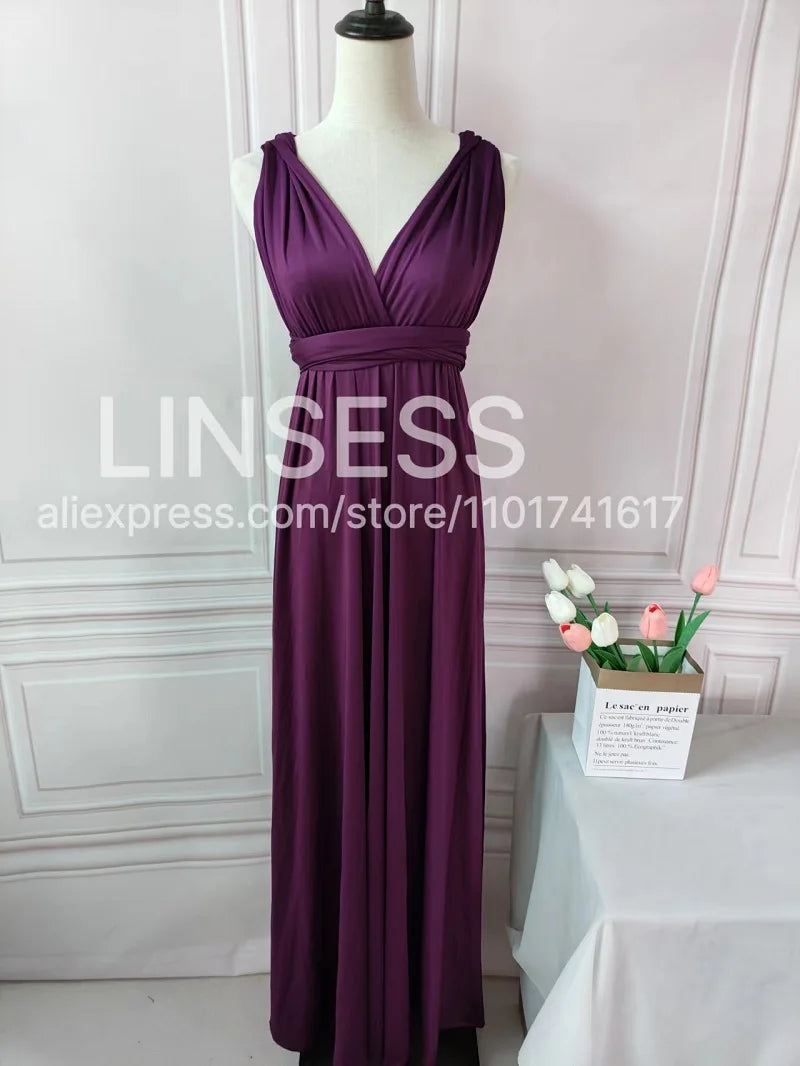 Multiway Maxi Dress Bridesmaid Dress Infinity Cocktail Dress Floor Length Bridesmaid Dress Maxi Dress for Bridesmaid Gifts Good Vibrations