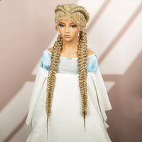 Synthetic Goddess Braided Wigs Cornrow Braided Wigs with Baby Hair Braids Wigs for Women Daily Use Knotless Wigs Good Vibrations