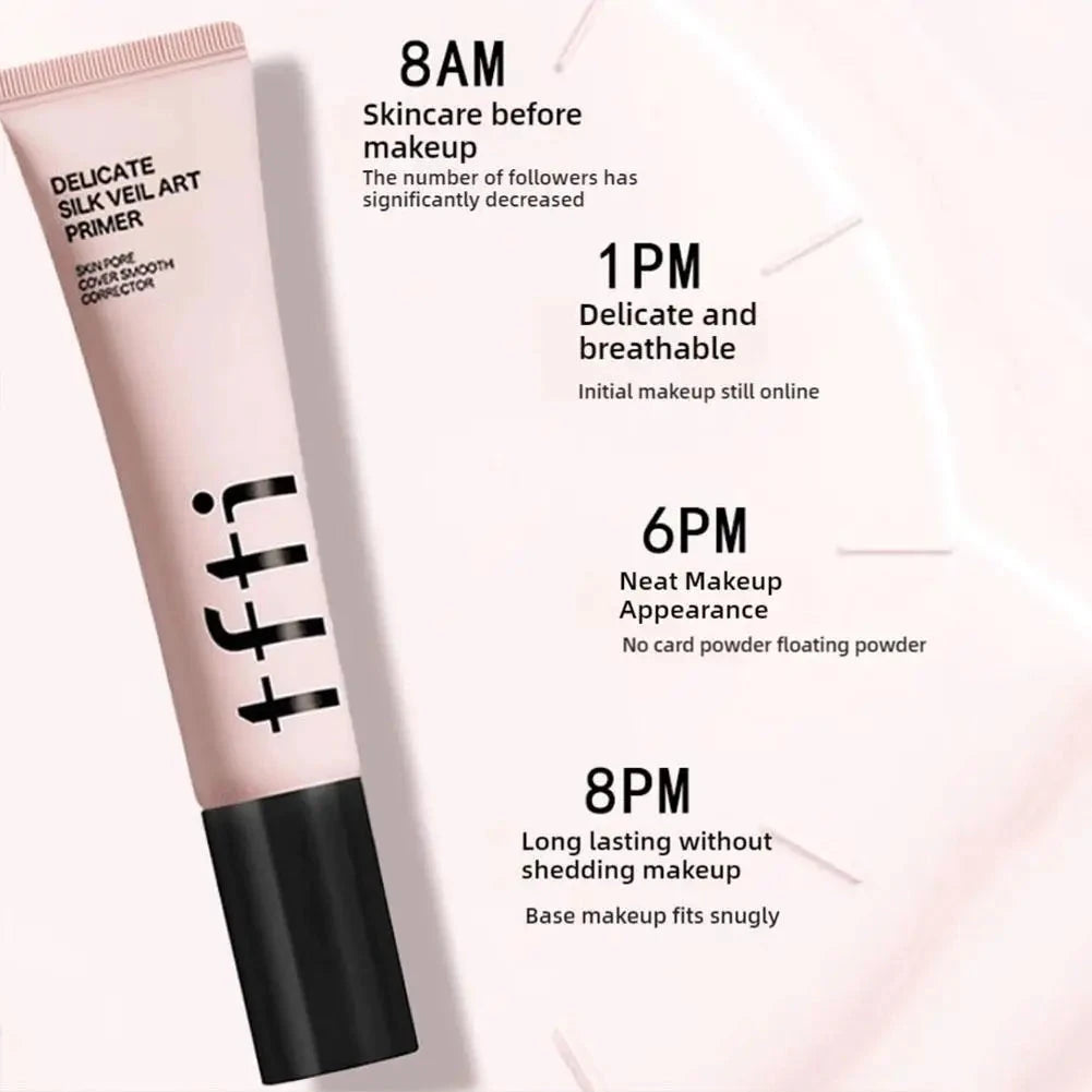 Korea TFIT Facial Makeup Foundation Cream Primer Pore Cover Brightening And Smoothing Dark Circles Correction Foundation 36/100g Good Vibrations