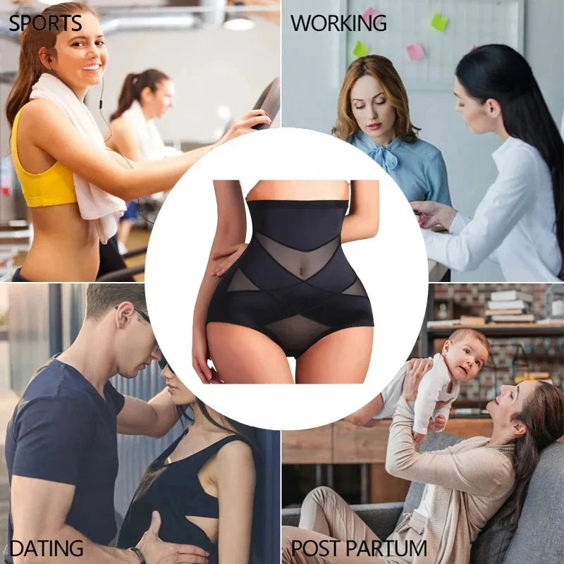 Sexy Cross Body Shaper High Waist Panties Women Underwear Girdle Belly Tummy Control Trainer Shapewear Slimming Underwear Good Vibrations