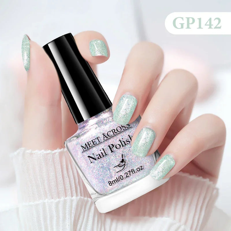 8ml Water-Based Nail Polish 48 Colors Long Lasting Quick Drying No Need of Lamp to Cure Nail Supplies Vernis for Nails Manicure Good Vibrations