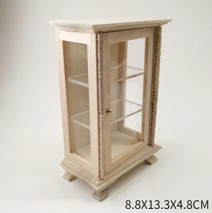 1:12  Miniature Dollhouse Furniture Model Play House Toy Cabinet Wooden Clamshell Desk New Diy Miniature Dollhouse Accessories Good Vibrations