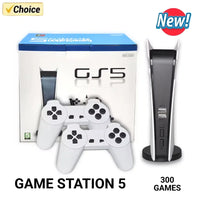 GS5 Video Game Console 300Games Mini TV Wired Handheld Controller Video Retro Game High-definition Output Two Player Good Vibrations