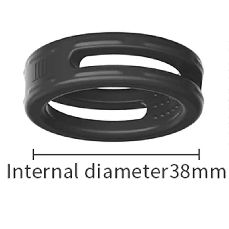 Semen lock ring male masturbator, silicone material, internal diameter 38mm, adult sex toy.