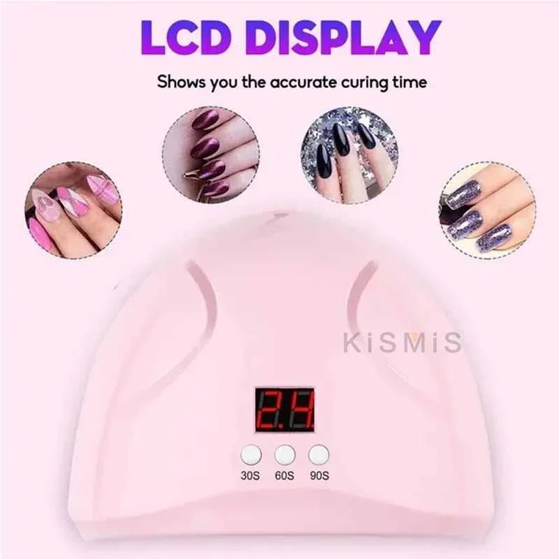 36W UV LED Nail Lamp for Gel Polish Curing Professional Nail Dryer Manicure Machine with Fast Drying Technology Good Vibrations