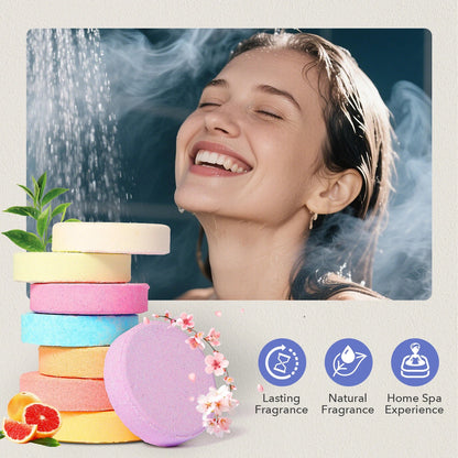 Shower Steamers Aromatherapy -8 Pack, Mothers Day Gifts for Mom, Birthday Gifts for Women Wife Teen Girls, Natural Essential Oil Good Vibrations Adult Super Store