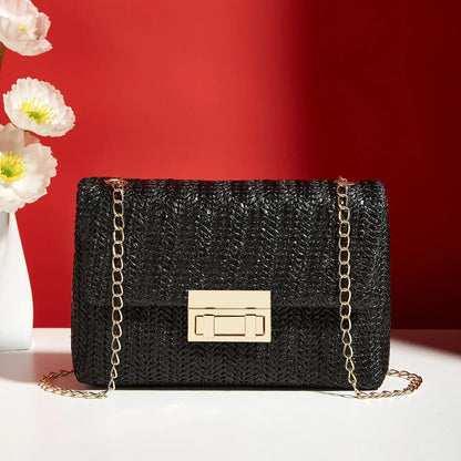 Crossbody Bag for Women Chain Strap Banquet Stylish Accessory Shoulder Bag for Day-to-Night Outfits Good Vibrations