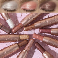 Double-head Eyeshadow Stick Pink Brown Green Black Eyeshadow Pen High Gloss Pearly Metallic Eye Shadow Sticks Waterproof Make Up Good Vibrations