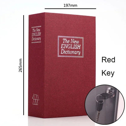 Dictionary Mini Book Safe Security Key Locker Money Hidden Secret Safe Key Safe Box Cash Money Coin Storage Jewellery Lock Box Good Vibrations