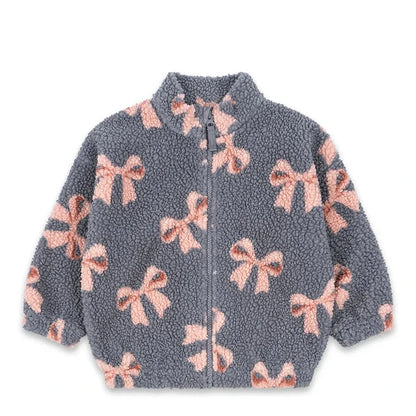 Coat Girl Cotton-padded Clothes KS 2025 Winter New Children's Lamb Wool Coat Boys Winter Jacket Outerwear Children's Clothing Good Vibrations