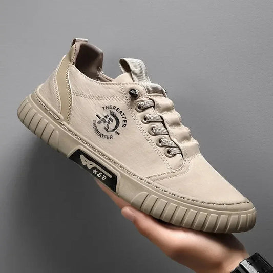 2025 Fashion Driving Walking Tennis Shoes for Male Men Casual Shoes Breathable Black Sneakers Skate Flats Comfortable Casual Good Vibrations