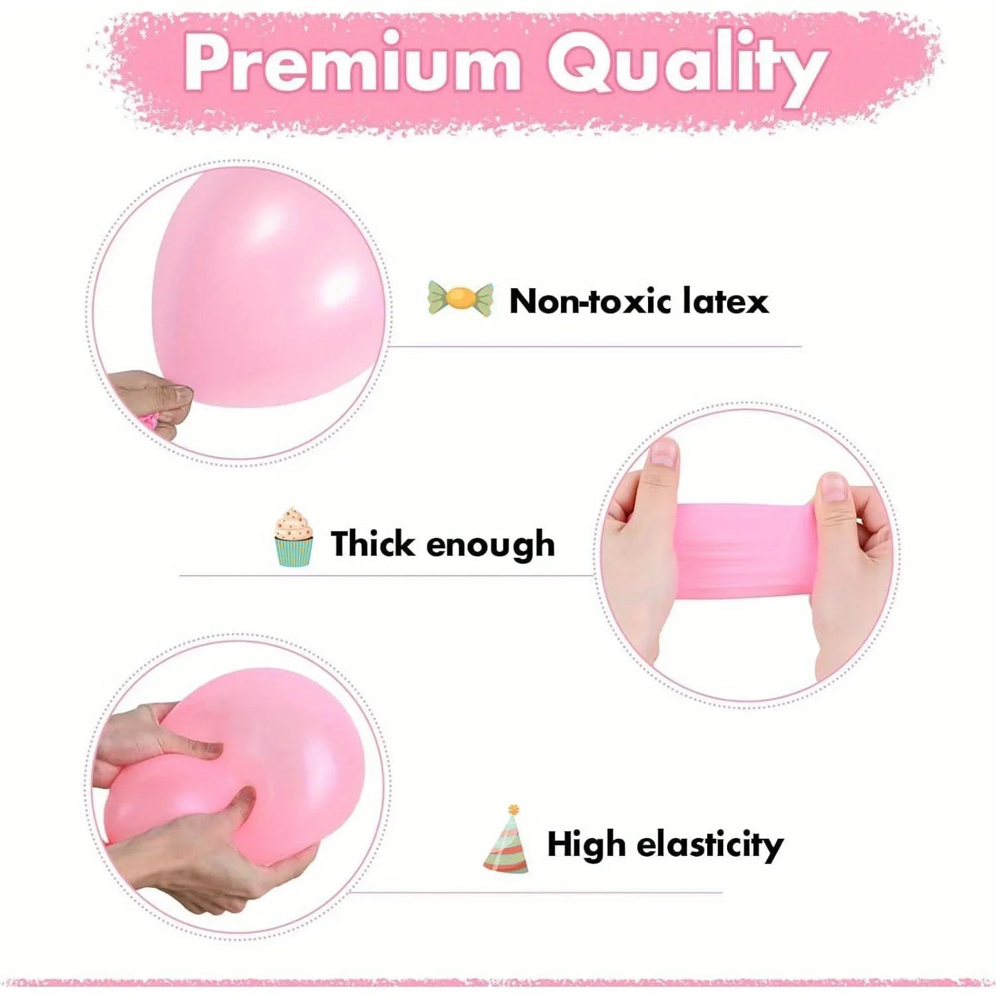 134pcs Wedding Themed Balloon Set for Proposals and Wedding Occasions, Birthdays, Bachelorette Parties, Anniversaries and More Good Vibrations