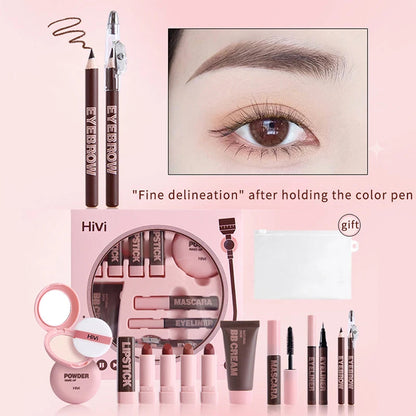 HiVi Makeup Gift Box Powder Glue Record Limited Lipstick Powder Makeup gift box set Valentine's Day gift for your wife Good Vibrations