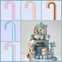 Rainbow Cake Toppers Cake Decorations for Wedding Baby Shower Girls Boys Rainbow Theme Birthday Party Supplies Good Vibrations