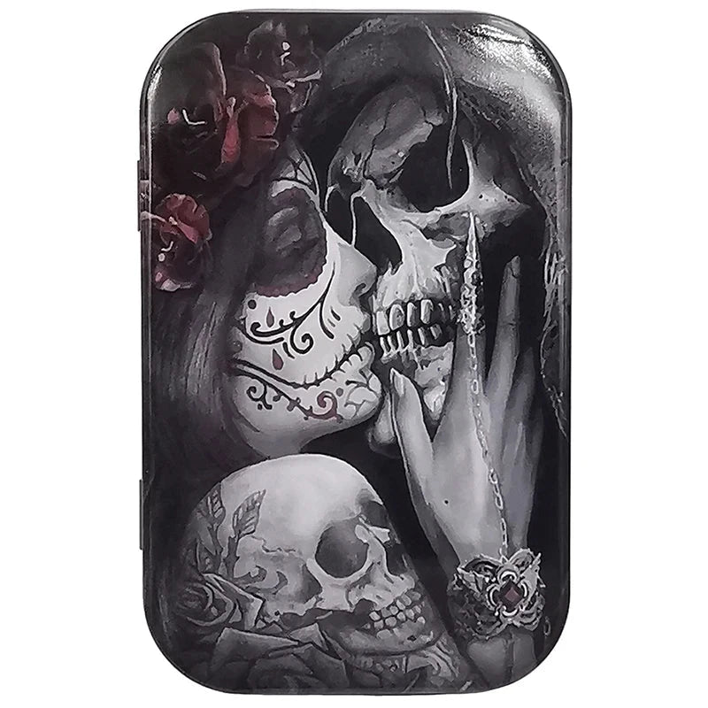 Cigarette Case Box Flip Cap Tobacco Storage Smoke Humidor Rolling Paper Jewelry Candy Coin Key Organizer Tin Flip Gifts Sealed Good Vibrations